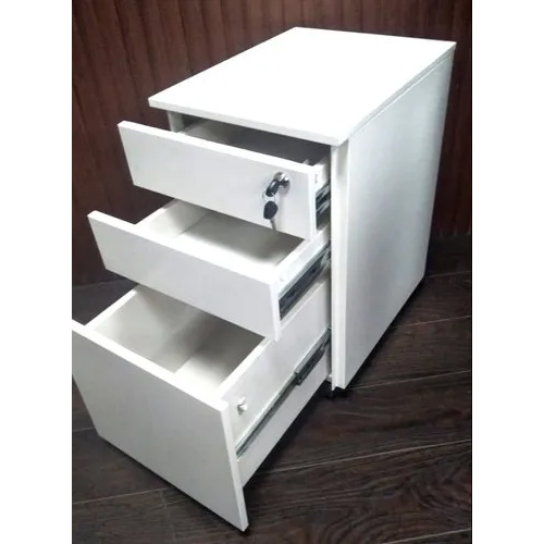 White Stainless Steel File Cabinet
