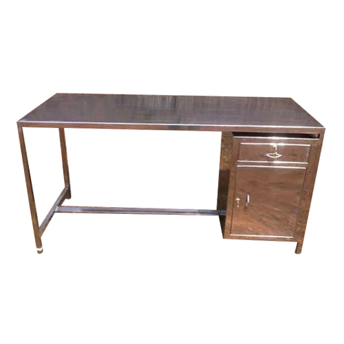 Brown Stainless Steel Work Table