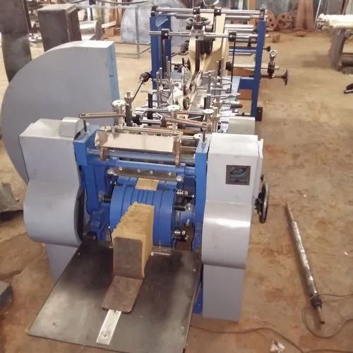 Silver Fully Automatic Paper Bag Making Machine