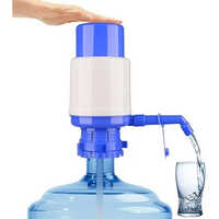 Manual Drinking Water Pump - Plastic Material, Different Sizes, White And Blue Color | Compact, Lightweight, Portable For Home And Outdoor Use