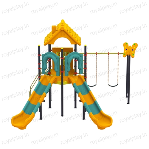 Kids Outdoor Multi Play Station With Swing