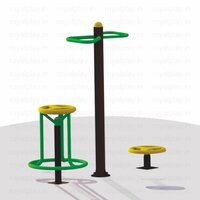 Outdoor Standing Twister Gym Equipment - Seat Cover Material: Foam