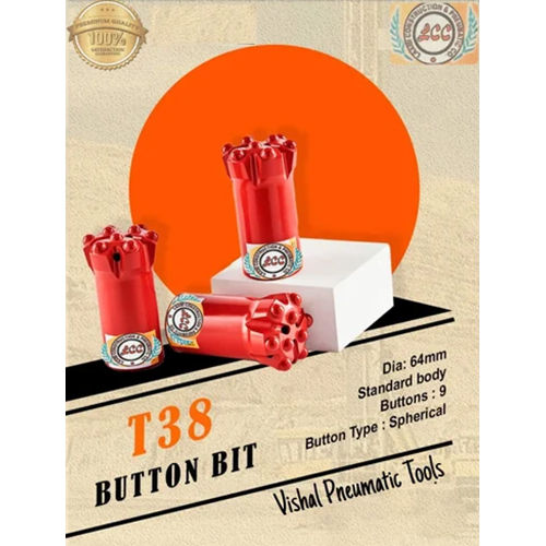 Orange Drifter Button Bit (64Mm )