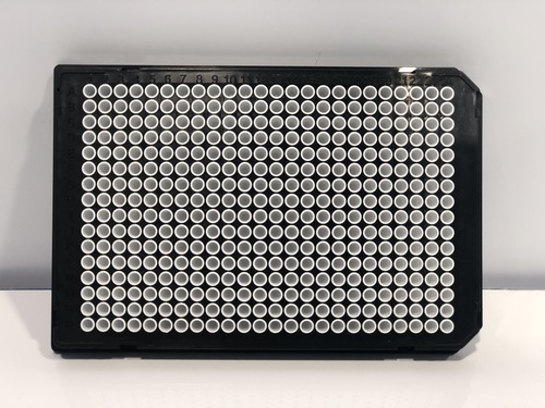 384 WELL CELL CULTURE PLATE WITH CLEAR POLYSTYRENE BOTTOM