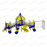 Children Outdoor Playground Equipment with Two Unit Royal Maps 28