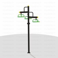 Body Rotater - Gi Pipes & Pp Plastic Caps | 4.1ft X 4.1ft X 8.9ft, Ideal For Abdominal Exercise