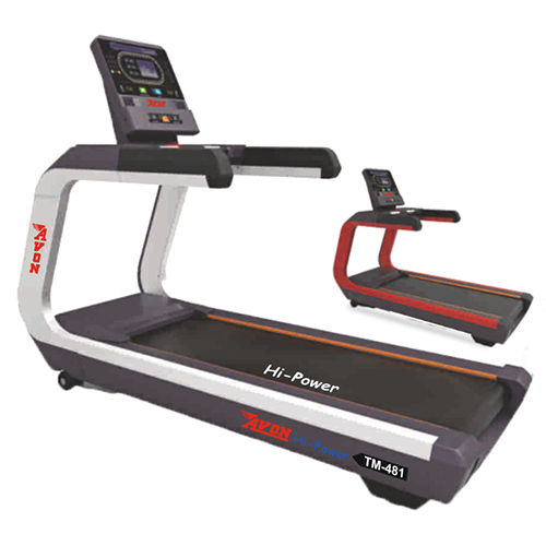 Black Commercial Ac Motorized Treadmill