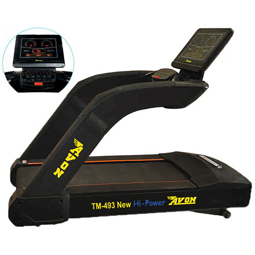 Black New Commercial Ac Motorized Treadmill