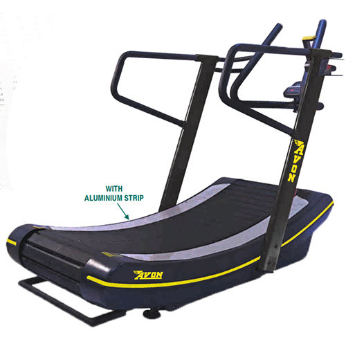 Black New Commercial Curved Treadmill