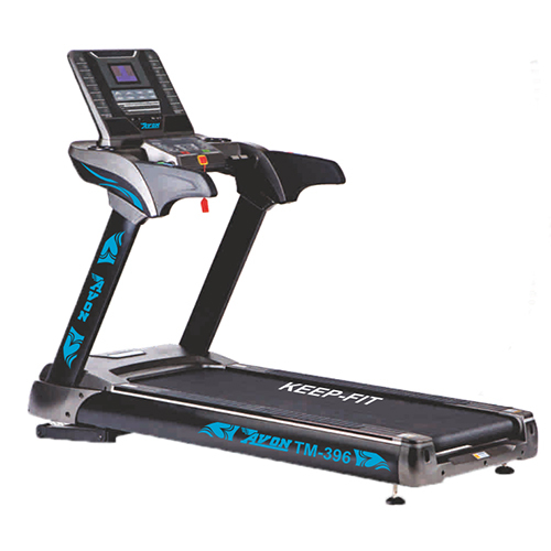 Black Ac Motorized Treadmill Semi Commercial