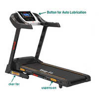 DC Motorized Treadmill with Button for Auto Lubrication