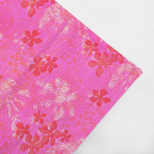 PINK COTTON PRINTED FABRIC