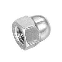 Inconel 718 Acorn Nut - Stainless Steel, Round Design, Gray Color, Polished Surface Treatment | 1-year Warranty
