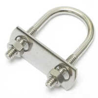 Stainless Steel U Bolt - Ss 304 Grade, Customized Shape, Gray Color | Ideal For Construction Applications