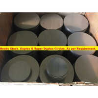 31803 Ss Duplex Steel Circle - Stainless Steel, 3-70 Mm Thickness, Gray Color, Polished Finish | 1-year Warranty, Round Shape
