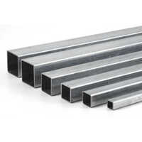 Stainless Steel Square Tube - 6.1 Meter Length, Gray Color, Mill Finished Surface, 1 Year Warranty