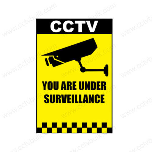 Cctv Surveillance Sticker Reflective / Laminate / Uv Print 20Set