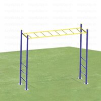 Wavy Horizontal Ladder With Loop Rung