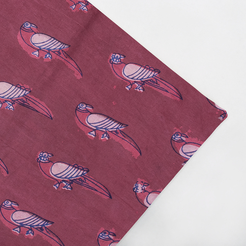 JAIPURI BIRD PRINT COTTON FABRIC