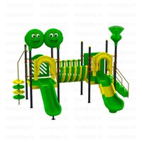 Children Outdoor Playground Equipment - Color: Multicolor
