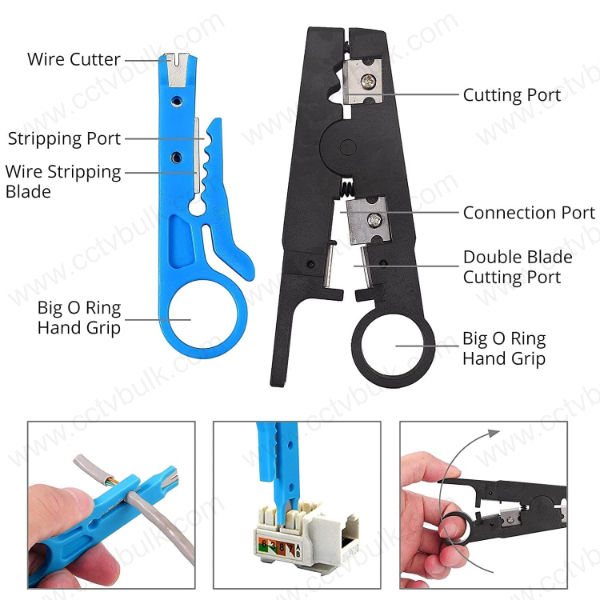 Rj45 Pass Through Network Tools Kit Certified