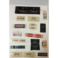 High Quality Woven Labels - Black Roll, Rectangle Design | Suitable For Garment Labeling, Adhesive Stickers, Woven Printed Applications