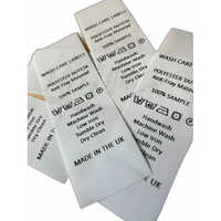 Wash Printed Label - Customized Rectangle Design | Ideal For Garments, Leather, And Jute Bags