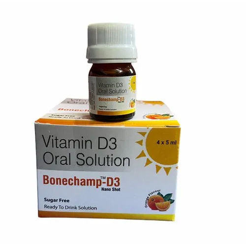 Bonechamp D3 Vitamin D3 Oral Solution Nano Shots General Medicines