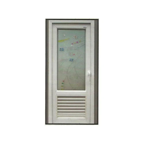 Silver Aluminium Bathroom Door