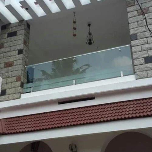 Colorless Balcony Glass Railing