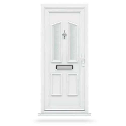 UPVC Casement Door - UPVC Frame Material, Customized Sizes Available, Elegant White Color | Inward/Outward Opening Style, Energy Efficient Design, Maintenance-Free Solution
