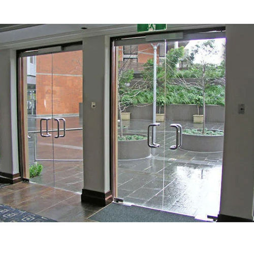 Frameless Glass Double Door Application: Industrial