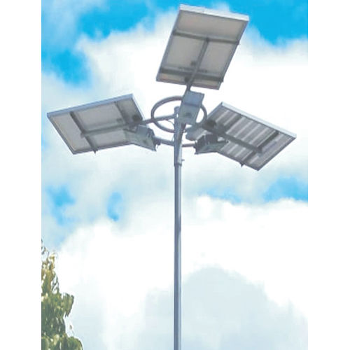 Grey 18 Watt Triple Arms Solar Mini High Mast