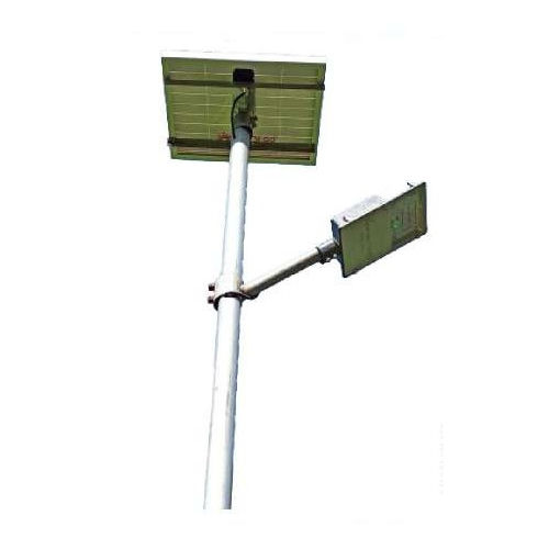 White 24 Watt Single Arm Solar Street Light