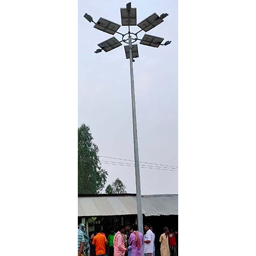 White 60 Watt Six Arms Solar High Mast Light