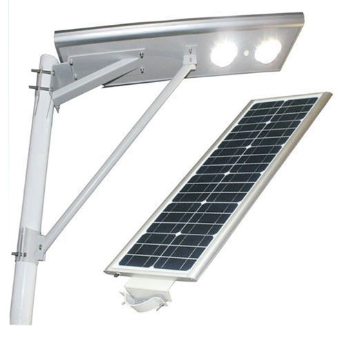 White 18 Watt Single Arm Solar Street Light