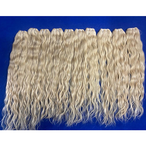 Blonde Weft Hair