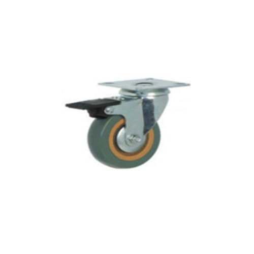 Gray Single Ball Bearing Fix Grey Caster Wheel