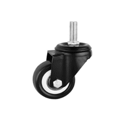 Powder Coated Pvc Bolt Swivel Black Caster Wheel