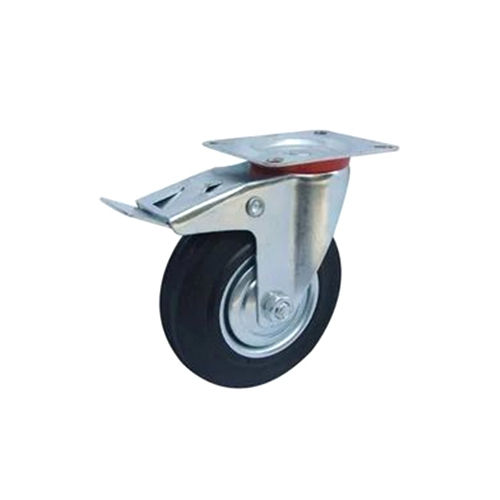 Gray Industrial Brake Caster Wheel