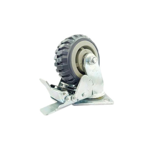 Gray Pvc Brake Grey Caster Wheel