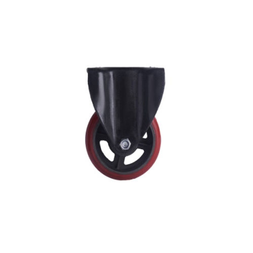 Black & Red Rounded Cipu Caster Wheel Fix With Forging Bracket