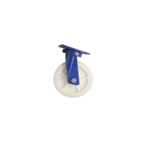 White & Blue 10Mm Brakcet Nylon Ultra Heavy Duty Swivel Caster Wheel