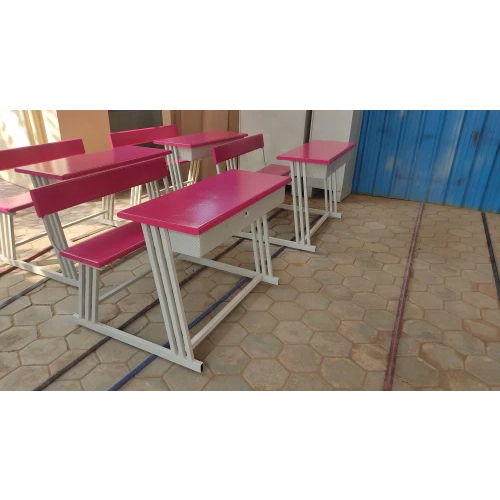Durable Moisture Proof School Dual Desk Bench