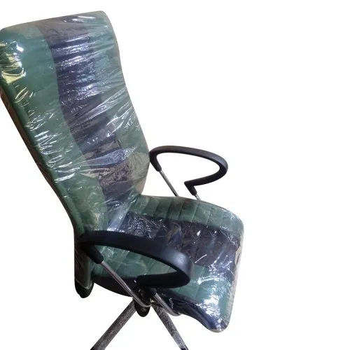 Office Executive Chair - PVC and Other Materials, Standard Size, Black and Green Colors | Indian Style Design