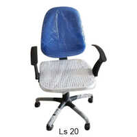 Blue Medium Back Revolving Chair