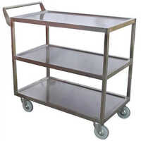 Silver Ss Service Trolley