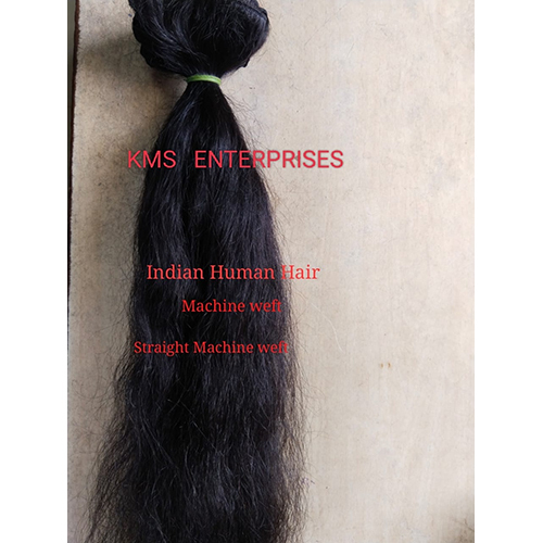 Ladies Straight Weft Hair - 100% Remy Indian Hair, Black/Brown Shades | Professional Finish, Ethically Sourced, Easy Application