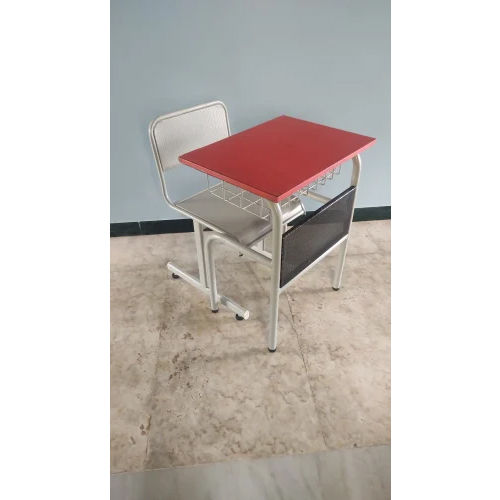 Single Seater Desk Chair - Color: Nickel Grey