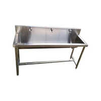 Silver Mobile Portable Hand Wash Sink Unit